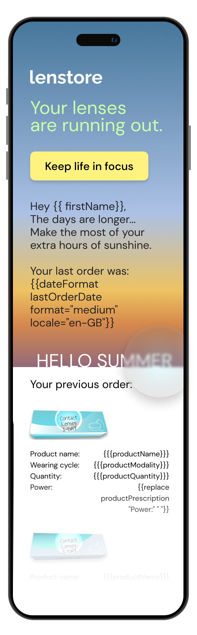 Template examples dark mode